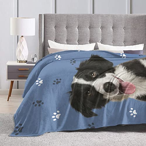 SIMIEEK Custom Pet Blanket Personalized Photos Text Collage Customized Picture Throws Blankets for Couple Lover Adults Family Birthday