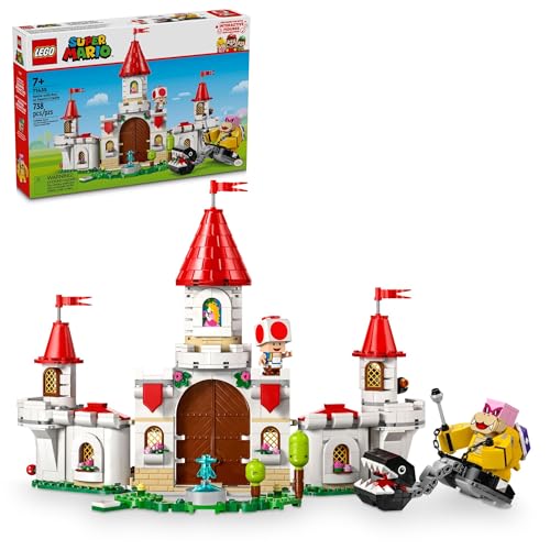 LEGO Super Mario Battle with Roy at Peach’s Castle, Nintendo Character Mario Toy for Kids, Castle Toy & Adventure Set, Super Mario Gift for Girls, Boys & Gamers Ages 7 and up, 71435