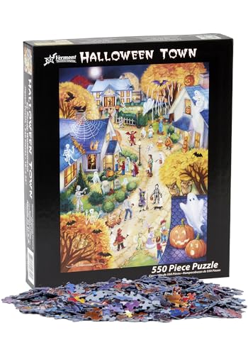 Vermont Christmas Company Halloween Town Jigsaw Puzzle 550 Piece