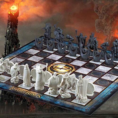 The Noble Collection The Lord of The Rings - Chess Set: Battle for Middle-Earth,Black, for 5 Players