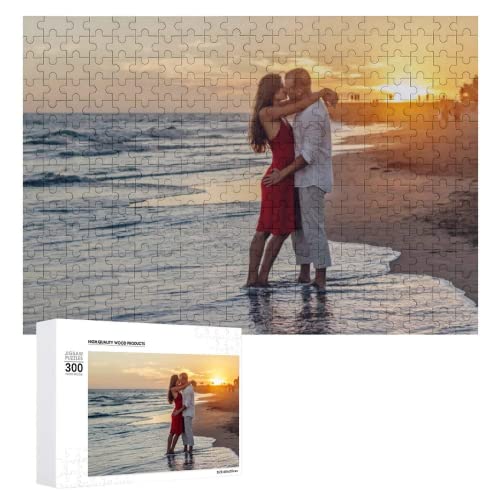 Personalized Jigsaw Puzzles from Photos 1000/500/300 Pieces Custom Picture Puzzle Gift for Mother Day, Birthday, Wedding