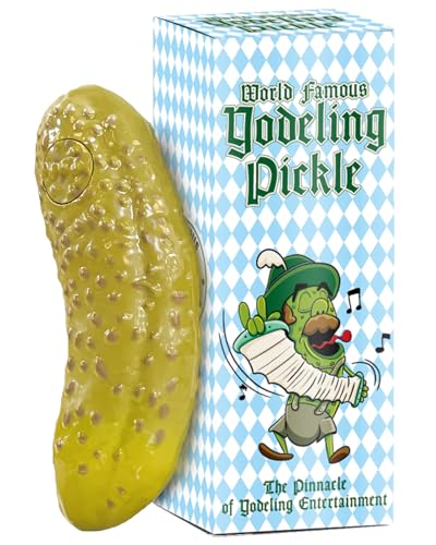 DR DINGUS Yodeling Pickle - Sings Dill-lightful Yodel Song - Make Anyone Laugh - Best Singing Gag Gift for Friends Family Coworkers