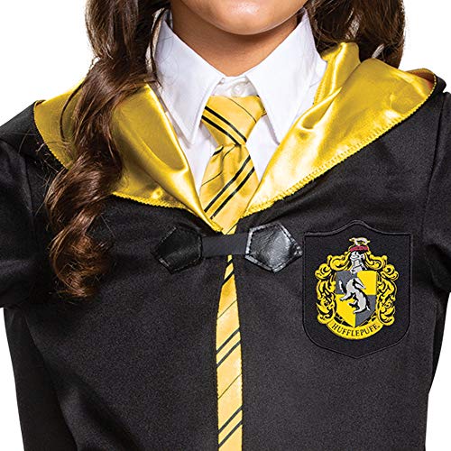 Harry Potter Hufflepuff Robe, Official Wizarding World Costume Robes, Classic Kids Size Dress Up Accessory, Child Size Large (10-12)