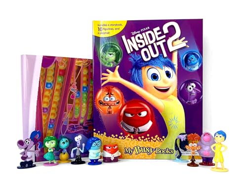 Disney Inside Out 2 My Busy Books - Storybook, 10 figurines, playmat