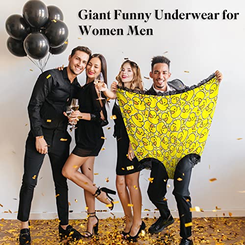 FreeNFond Granny Panties Funny Gag Gifts for Adult Women Men Wedding Party Bride Big Mama Undies Prank Giant Mormon Underwear