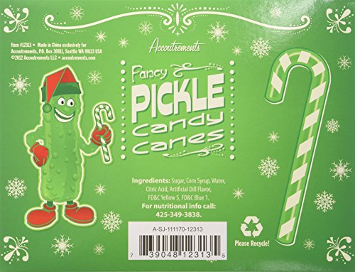 Fancy Pickle flavored Candy Canes, 3.8 OZ