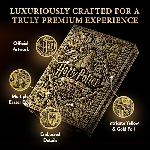 theory11 Harry Potter Playing Cards - Yellow (Hufflepuff)