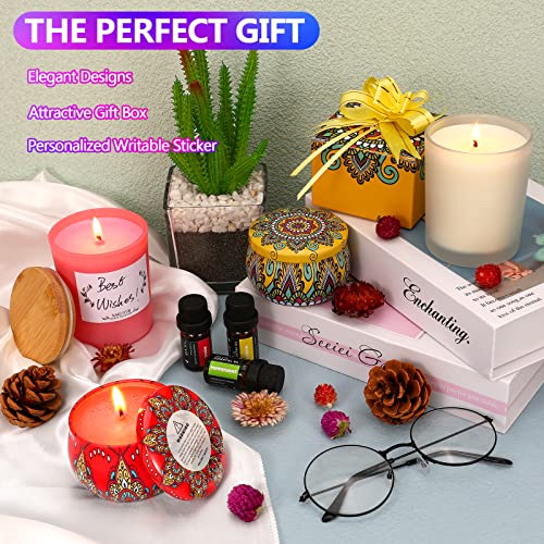 SAEUYVB Candle Making Kit with Hot Plate Full Set - for Adult - DIY Starter Soy Candle Making Supplies - Perfect as Home Decorations