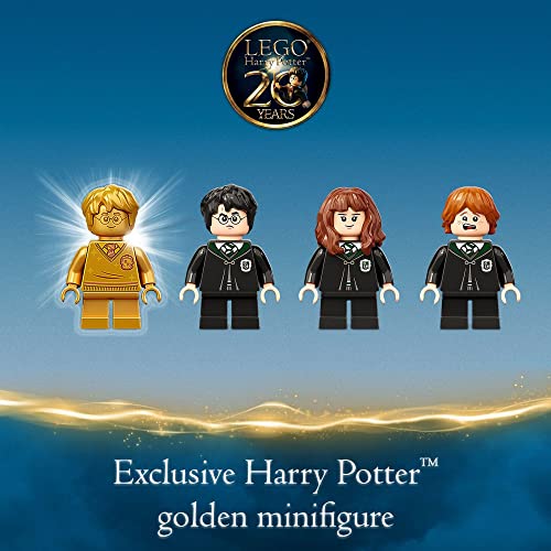 LEGO Harry Potter Hogwarts: Polyjuice Potion Mistake 76386 Moaning Myrtle's Bathroom with Ron Weasley and Hermione Grainger Minifigures, Gift Idea for Grandchildren with Golden Harry Potter Minifigure