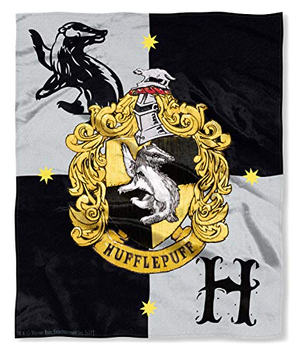 Harry Potter Slytherin House Crest Silk Touch Throw 50" x 60"- Slytherin