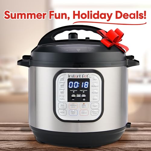 Instant Pot Duo 7-in-1 Electric Pressure Cooker, Slow Cooker, Rice Cooker, Steamer, Sauté, Yogurt Maker, Warmer & Sterilizer, Includes App With Over 800 Recipes, Stainless Steel, 8 Quart