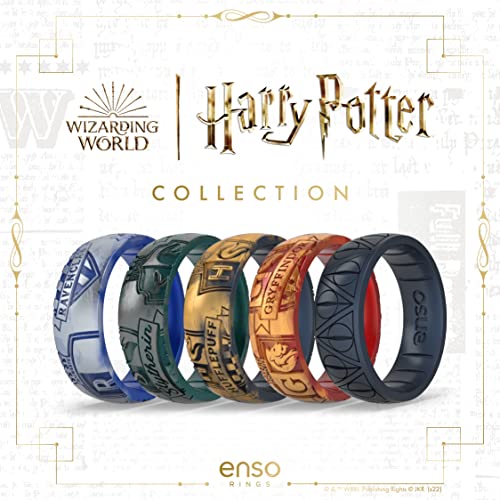 Enso Rings Wizarding World of Harry Potter Collection - Comfortable Silicone Rings - Gryffindor - 9