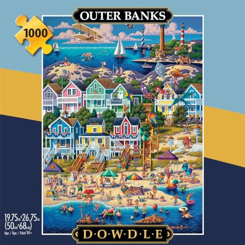 Buffalo Games - Dowdle - Outer Banks - 1000 Piece Jigsaw Puzzle for Adults Challenging Puzzle Perfect for Game Nights - Finished Puzzle Size is 26.75 x 19.75