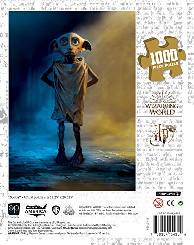 USAOPOLY Harry Potter Dobby 1000 Piece Jigsaw Puzzle | Officially Licensed Harry Potter Puzzle | Collectible Puzzle Featuring Dobby The House Elf from Harry Potter Films