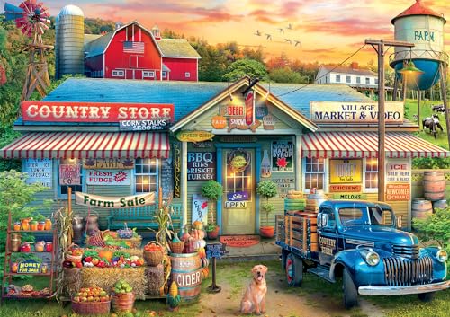 Buffalo Games - Eduard - Farm Sale - 500 Piece Jigsaw Puzzle for Adults Challenging Puzzle Perfect for Game Nights - Finished Puzzle Size is 21.25 x 15.00