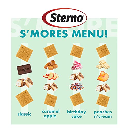 Sterno S'mores Maker Kit Smores Station - Tabletop Smores Maker for Indoor & Outdoor Use, Smores Kit with S'mores Heat Fuel - Tabletop Smores Kit for Kids & Adults - 5-Piece Smores Making Kit