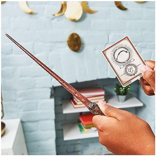 Wizarding World Harry Potter, 12-inch Spellbinding Harry Potter Wand & Spell Card, Accessory for Halloween Costumes for Girls & Boys