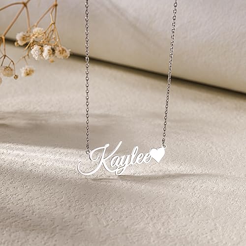 Custom Name Necklace Personalized Sterling Silver Necklaces for Women Customized Name Necklaces Pendant Jewelry Gifts for Women