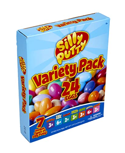 Crayola Silly Putty Bulk Variety Pack, Sensory Putty, Fidget Toys For Kids, Gifts, 24 Eggs [Amazon Exclusive]