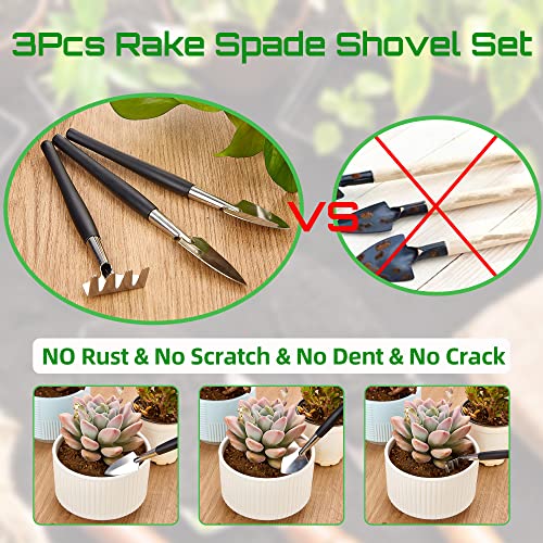 Succulent Tool Kit,54 Pcs Mini Garden Tools,Bonsai Tree Kit Plant Accessories Indoor Gardening Hand Tools with Repotting Mat, Succulent Kit for Plant Care,Gardening Gifts for Men & Women