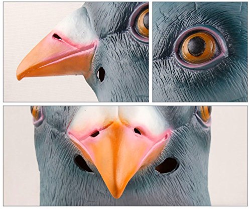 Youtumall Halloween Mask Latex Brown Horse Head Mask For Party Halloween Costume (Pigeon)