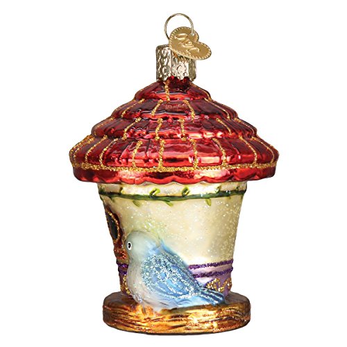 Old World Christmas Ornaments: Home Gifts Glass Blown Ornaments for Christmas Tree, Charming Birdhouse