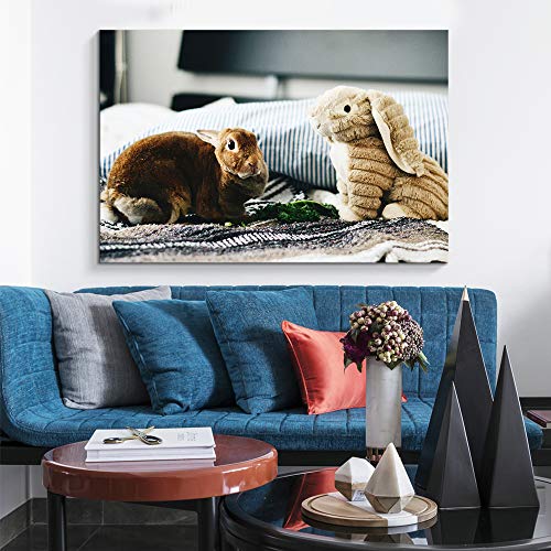 NWT Custom Canvas Prints with Your Photos for Pet/Animal, Personalized Canvas Pictures for Wall to Print Framed 24x36 inches