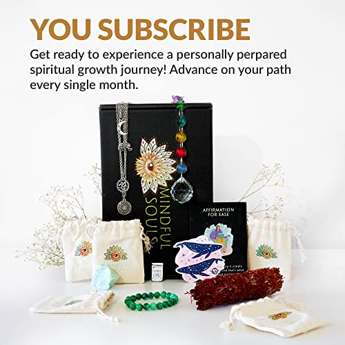 Mindful Subscription Box - Self-care Subscription Boxes for Women With Crystals, Aromatherapy, Beauty Products, Gemstone Jewelry and Spiritual Items