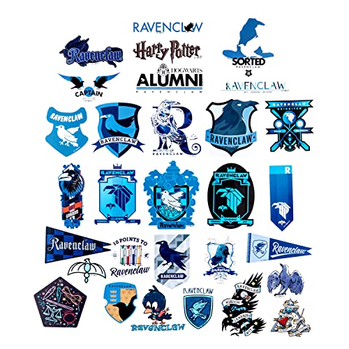 Conquest Journals Harry Potter Ravenclaw Vinyl Stickers, Unique Stickers Including Holograms, Waterproof and UV Resistant, Great for All Your Gadgets, Potterfy All The Things (60 Pack)