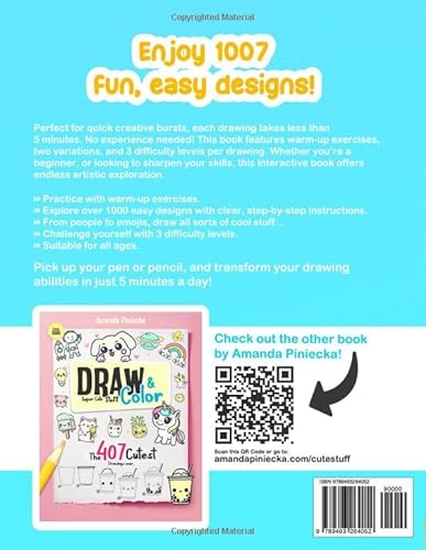 Learn how to draw - Fun & Easy: 1007 Drawings to Sketch in 5 Minutes or Less (for Kids and Adults; With Three Difficulty Levels)