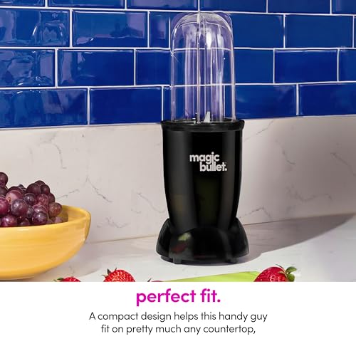 magic bullet Blender, Small, Black, 7 Piece Set