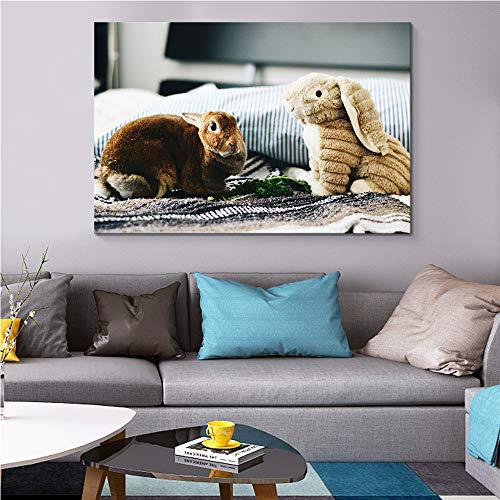 NWT Custom Canvas Prints with Your Photos for Pet/Animal, Personalized Canvas Pictures for Wall to Print Framed 24x36 inches