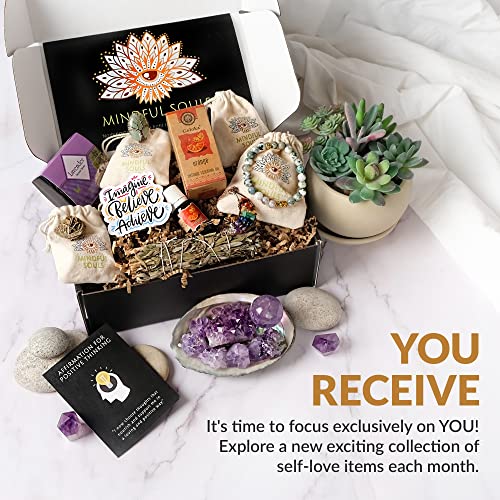 Mindful Subscription Box - Self-care Subscription Boxes for Women With Crystals, Aromatherapy, Beauty Products, Gemstone Jewelry and Spiritual Items