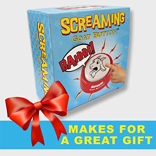 Screaming Goat Button | The Original Goat Scream | Screaming Goat Desk Toy Talking Button with a Funny Goat Scream | Gag Gifts for Men and Women