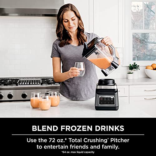 Ninja BN751 Professional Plus DUO Blender, 1400 Peak Watts, 3 Auto-IQ Programs for Smoothies, Frozen Drinks & Nutrient Extractions, 72-oz. Total Crushing Pitcher & (2) 24 oz. To-Go Cups, Black