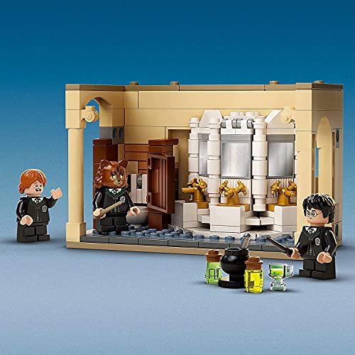 LEGO Harry Potter Hogwarts: Polyjuice Potion Mistake 76386 Moaning Myrtle's Bathroom with Ron Weasley and Hermione Grainger Minifigures, Gift Idea for Grandchildren with Golden Harry Potter Minifigure