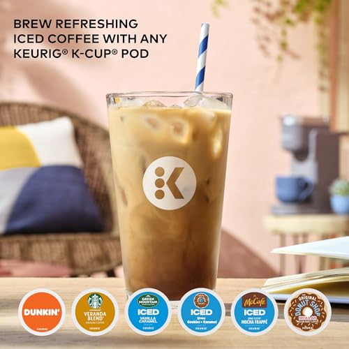 Keurig K-Iced Coffee Maker, Single Serve K-Cup Pod Iced Coffee Maker, With Hot and Cold Coffee Capabilities, Brews Any K-Cup Pod, Gray