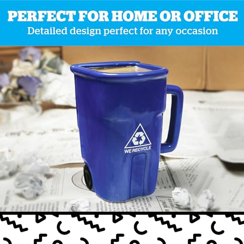 BigMouth Inc Recycle Bin Coffee Mug - Funny Gag Gift Mugs - Novelty Cups for Office, Coworkers, Home Desk - 12 Ounces