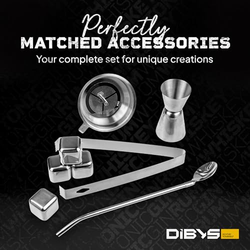 DIBYS Make Your Own Gin Kit | Gin Making Kit Complete with 12 Natural Botanicals & Accessories | Gin Infusion Kit with 4 Cocktail Recipes | Gin Gifts for Women & Men | Alcohol Flavoring Set