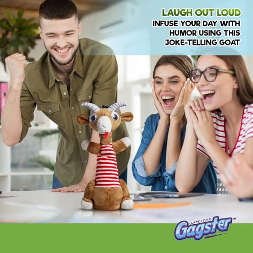 Gagster Screaming Goat Dancing Toy - Mimicking Toy for Kids - Toy That Repeats What You Say, Singing & Talking, Electronic Yodeling for Anyone Who Loves Talking Toy & Funny Gag Gifts