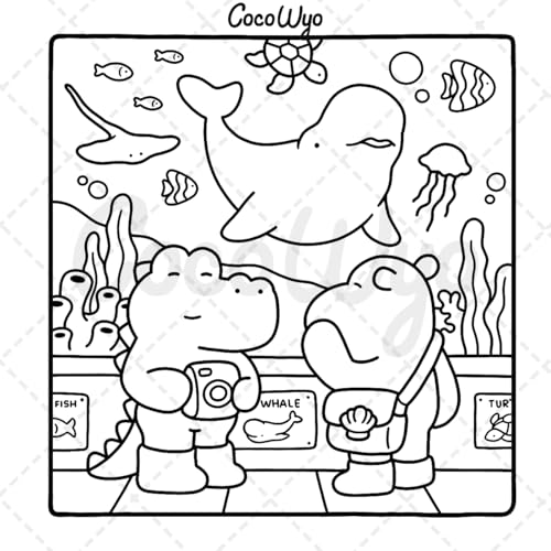 Comfy Days: Coloring Book for Adults and Teens Featuring Super Cute Animal Characters in Cozy Hygge Moments for Relaxation (Cozy Spaces Coloring)