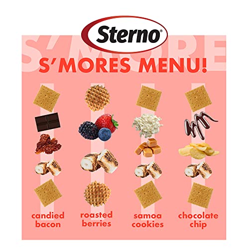 Sterno S'mores Maker Kit Smores Station - Tabletop Smores Maker for Indoor & Outdoor Use, Smores Kit with S'mores Heat Fuel - Tabletop Smores Kit for Kids & Adults - 5-Piece Smores Making Kit