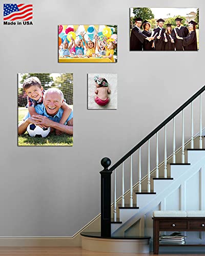 SIGNLEADER Canvas Prints with Your Photos, Canvas Pictures Custom Wall Art, Personalized Family Portrait Canvas Pictures - 24x36 inches