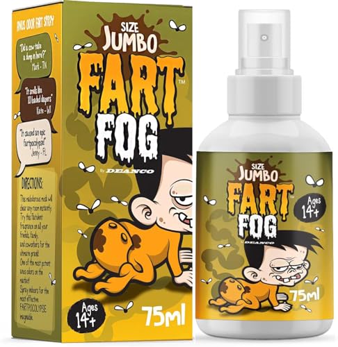 DEANCO Fart Fog -Giant 75 ML- Fart Spray Extra Strong - Smells Like Cow Poo - Non Toxic - Practical Jokes - April Fools