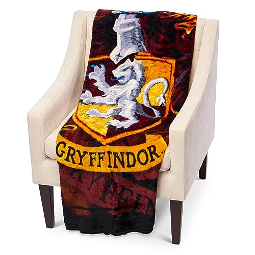 Northwest Harry Potter Micro Raschel Throw Blanket, 46" x 60", Battle Flag