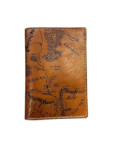 Mayan Corner - Vintage middle earth map passport wallet, travel leather case, leather bifold passport and card holder