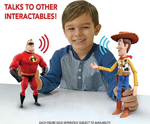 Mattel Pixar Toy Story Toys, Woody Interactables Talking Action Figure, Interactive Collectible Toy, For Kids