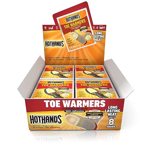 HotHands Toe Warmers - Long Lasting, Odorless, Air Activated - Up to 8 Hours of Heat - 40 Pair