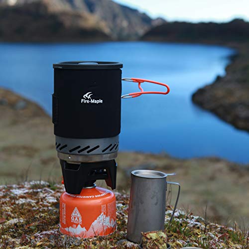 Fire-Maple "Fixed Star 1" Backpacking and Camping Stove System | Outdoor Propane Cooking Gear | Portable Pot/Jet Burner Set | Ideal for Hiking, Trekking, Fishing, Hunting Trips and Emergency Use