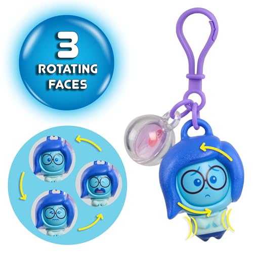 Inside Out 2 Fidget Figure Keychains - Sadness, Kids Toys for Ages 3 Up by Just Play